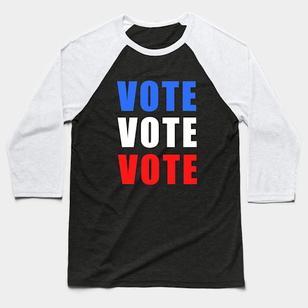 Vote Baseball T-Shirt by Laevs